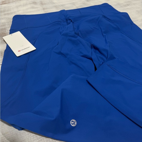 Lululemon Blue Leggings Fast and Free 25” - Picture 1 of 5